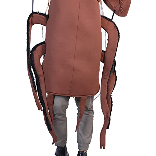 WPLHH Disfraz de cucaracha de animales de una sola pieza para cosplay de fiesta, accesorios de rendimiento (color: marrón)