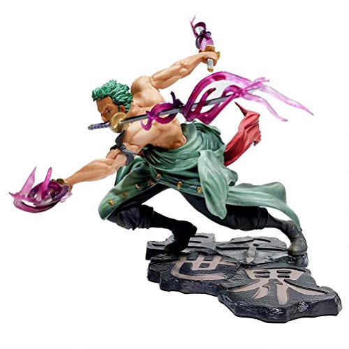 WSTERAO Figura de Anime Onepiece Figura de una Pieza Roronoa Zoro Wano Land Figura Anime Figura Figura de acción Modelo de Personaje