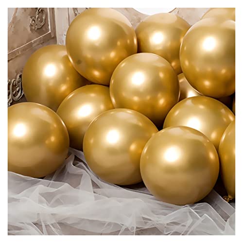 WSZMD 15 Unids/Lote 5inch 10inch Metallic Chrome Fiesta Cumpleaños Decoración Fiesta De Oro Plata Látex, Globos Caramelo (Ballon Size : 5inch 30pcs, Color : Pink Ribbon)