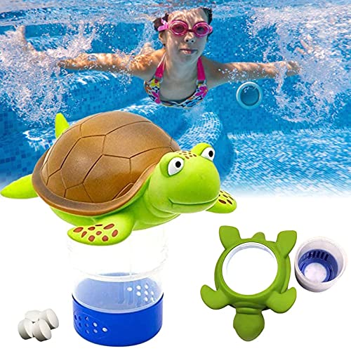 WUBAILI Dispensador De Cloro Flotante De 8.5 Pulgadas, Se Adapta A Tabletas De Cloro De 3", con Velocidad De Dispensación Ajustable, para Piscina, Jacuzzi Y SPA