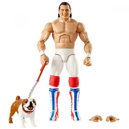 WWE British Bulldog Davey Boy Smith Elite Collector's Edition Action Figure Wrestling 18cm