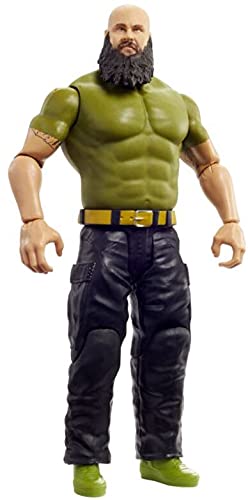 WWE Figura de acción Braun Strowman, muñeco articulado de juguete para niños +6 años (Mattel GTG51)