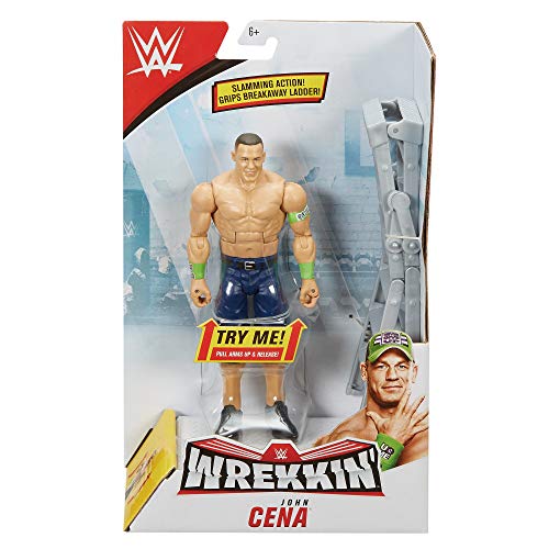 WWE Figura de acción Wrekkin, luchador John Cena, juguetes niños +6 años (Mattel GGP04) , color/modelo surtido