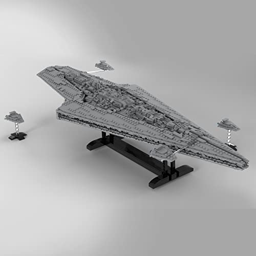 WWEI Juego de destructor de estrellas de Star Wars, modelo de cruz espacial de 2131 piezas grandes UCS Super Star Destroyer Kreuzer de montaje compatible con Lego 30053