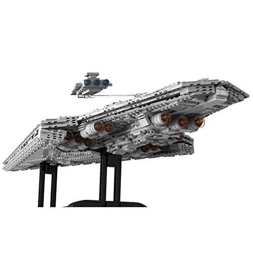 WWEI Juego de destructor de estrellas de Star Wars, modelo de cruz espacial de 2131 piezas grandes UCS Super Star Destroyer Kreuzer de montaje compatible con Lego 30053