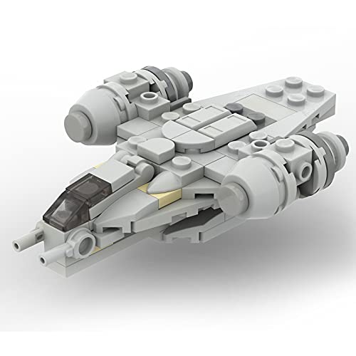 WWEI Modelo de nave espacial tecnológica, 103 piezas, juguete de Razor Crest de Star Wars, bloques de construcción compatibles con Lego 75292