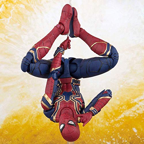 WXFQY Juguete para niños Vengadores 3 Guerra Infinita SHF Hierro Spiderman 15 cm Spiderman