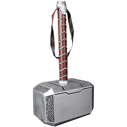 WXHJM 1: 1 Martillo de Thor,Halloween Cosplay Toy Props Regalos para Niños Adultos Lay Birthday Gift Juguete Infantil Accesorios de Película Avengers Hero Material PU,45Cm x22cm x13cm