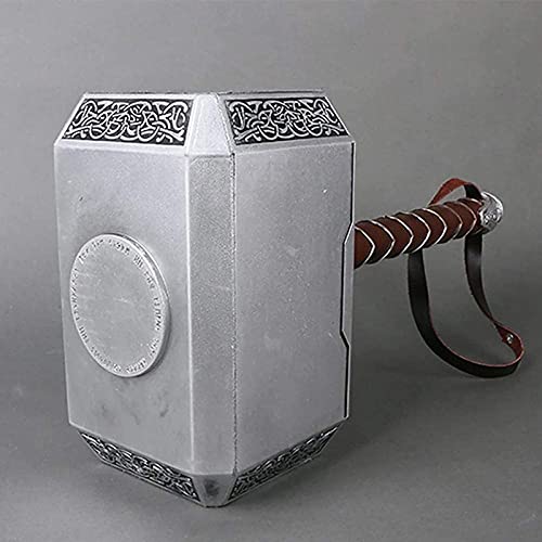 WXHJM 1: 1 Martillo de Thor,Halloween Cosplay Toy Props Regalos para Niños Adultos Lay Birthday Gift Juguete Infantil Accesorios de Película Avengers Hero Material PU,45Cm x22cm x13cm