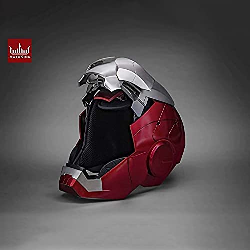 WXHJM AUTOKING 1: 1 Casco Iron Man,Halloween Disfraces Máscara de Casco Máscara de Cara Completa Eléctrica Cascos,Vengadores Película de Role-Playing,MK5