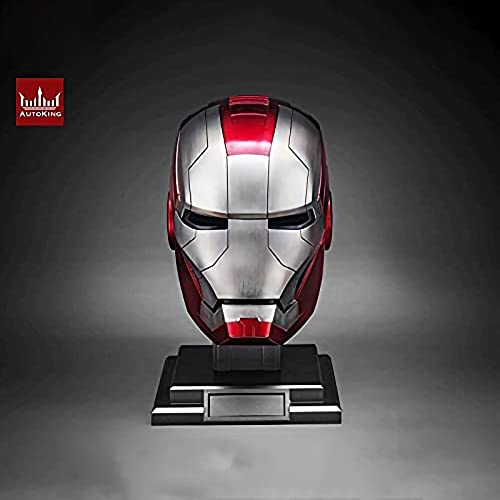 WXHJM AUTOKING 1: 1 Casco Iron Man,Halloween Disfraces Máscara de Casco Máscara de Cara Completa Eléctrica Cascos,Vengadores Película de Role-Playing,MK5