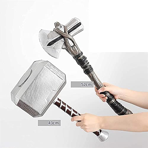 WXHJM Thor's Hammer 43Cm,PU Espuma Thor Tormenta Hacha,Juguete para Niños Marvel Thor Hammer Storm Breaveker Axe Prop de La Replica Avengiente de Infinity War ' Cosplay