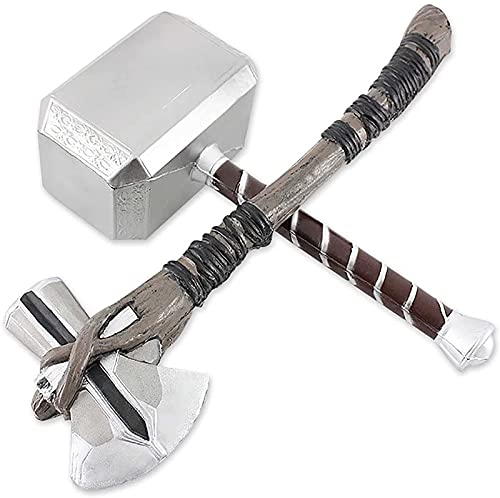 WXHJM Thor's Hammer 43Cm,PU Espuma Thor Tormenta Hacha,Juguete para Niños Marvel Thor Hammer Storm Breaveker Axe Prop de La Replica Avengiente de Infinity War ' Cosplay