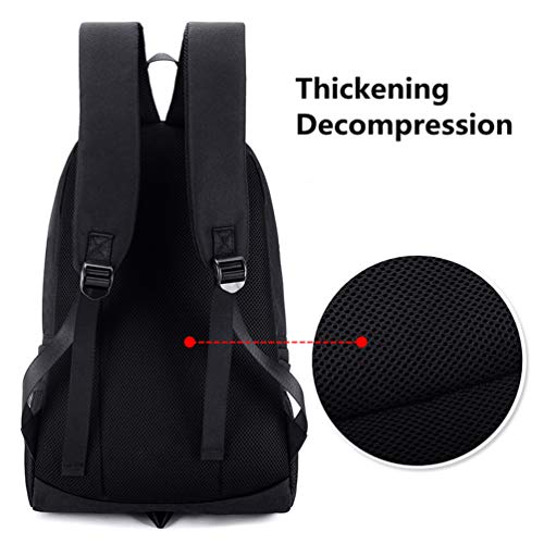 WYCY Tiburón Mochila Luminosa Mochila de Moda Para Niños con Puerto de Carga USB y Estuche de Lápices Luminoso, Unisex Mochila Escolar Fresca Mochila de Estudiante Realista (Tiburón de boca grande)