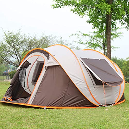 Wyxy Carpa para 4 Hombres con Porche, Redonda, al Aire Libre, Impermeable, Carpa emergente, Plegable, Tipi, jardín, Acampar bajo Las Estrellas, Caza al Aire Libre, Carpa para 4 Hombres