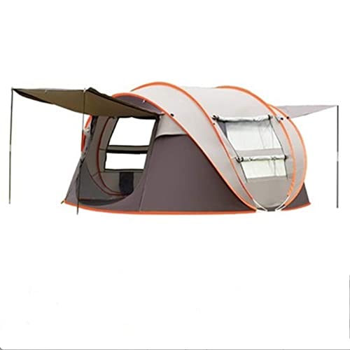 Wyxy Carpa para 4 Hombres con Porche, Redonda, al Aire Libre, Impermeable, Carpa emergente, Plegable, Tipi, jardín, Acampar bajo Las Estrellas, Caza al Aire Libre, Carpa para 4 Hombres