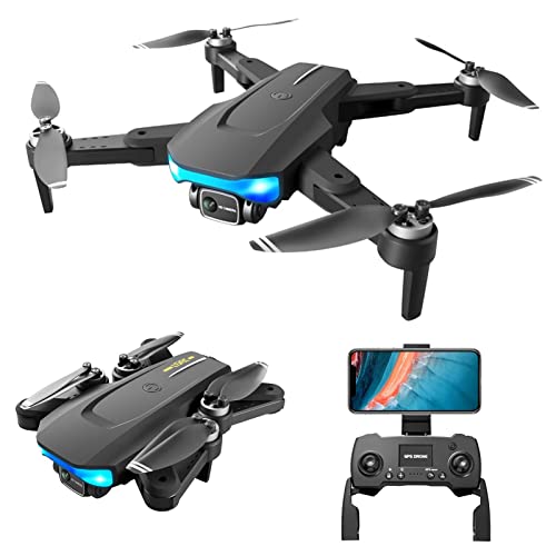 Wyxy Drone GPS FPV con cámara 4K para Adultos, Video en Vivo 5G y Regreso a casa con GPS, sígueme, retención de altitud, Vuelo de 28 Minutos, Rango de Control de 1 km, Motor sin escobillas, cuadr