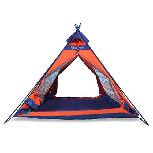 Wyxy Tienda de campaña para 4 Personas, Tienda Tipi con Porche para Acampar bajo Las Estrellas Glamping Festival Tipi Pesca Montañismo Exterior Impermeable Tienda para 4 Personas