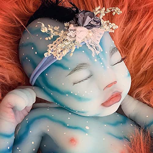 XDXDO Realista Avatar Muñeca, 50 cm Simulación Born Doll Baby Lifelike Soft Silicone Newborn Doll Hecho a Mano Renacimiento Muñeca Niños Compañero Toys Regalos