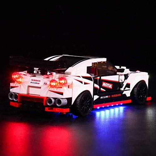 XIAN Kit de iluminación USB para Lego 76896 Speed Champions Nissan GT-R NISMO - No Lego Kit