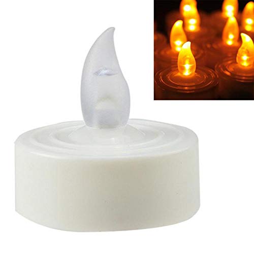 Xiaobei 1 ud./12 Uds.Velas de candelita sin Llama LED con Pilas para Boda, Fiesta de cumpleaños, decoración de Vacaciones en casa-1 PC