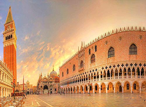 XiuTaiLtd Puzzle Adulto St Mark 'S Cuadrado 1000 Piezas En Venecia, Italia