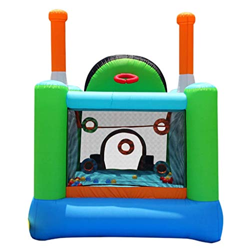 XQWERJ Castillos hinchables Trampolín Inflable Tobogán para el hogar Juguete Inflable para niños Grandes Parque de Atracciones para niños (Color 427 * 246 * 283cm)