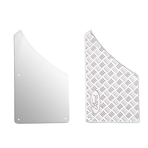 XUNJIAJIE Acero Inoxidable Rear Side Car Body Protector Plate Set for Traxxas trx4 Bronco 1/10 RC Car Upgrades Parts