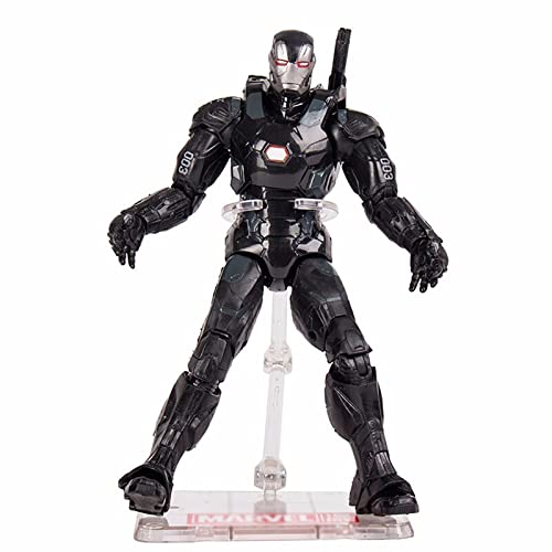 XWLMAOY Avengers Ironman War Machine Super Hero Black Iron Man Figura De Acción Modelo Juguetes 18cm (Tamaño : 18cm)