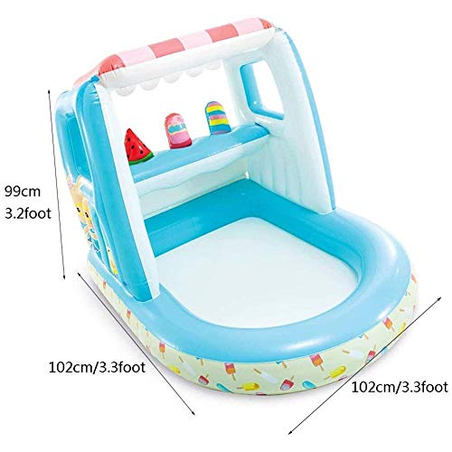 YAMMY Piscina de casa Hinchable para niños, Piscina de Juguete Inflable para Interiores, Tienda de campaña para niños, casa de Juguete, Castillo Inflable, para Interiores y Exteriores (S (Piscina)