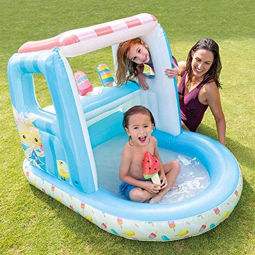 YAMMY Piscina de casa Hinchable para niños, Piscina de Juguete Inflable para Interiores, Tienda de campaña para niños, casa de Juguete, Castillo Inflable, para Interiores y Exteriores (S (Piscina)