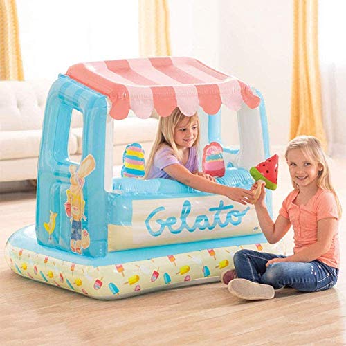 YAMMY Piscina de casa Hinchable para niños, Piscina de Juguete Inflable para Interiores, Tienda de campaña para niños, casa de Juguete, Castillo Inflable, para Interiores y Exteriores (S (Piscina)