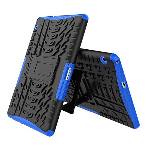 YANTAIAN Accesorios de tabletas para Huawei MediaPad T3 10 Funda Protectora de TPU + PC a Prueba de Golpes con Textura de neumáticos con Soporte