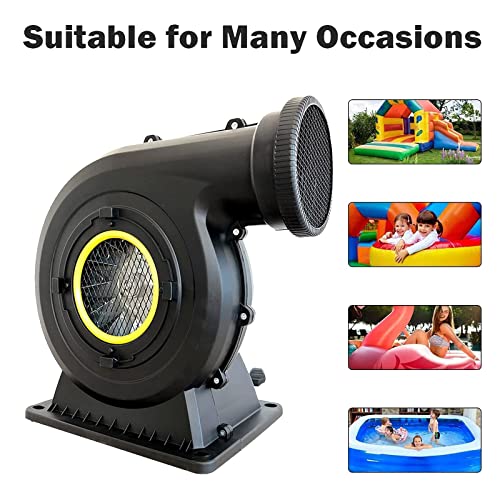 yanzz Ventilador de Castillo Inflable de Gran Potencia, Ventilador eléctrico centrífugo a Prueba de Agua, para Tienda Inflable, Modelo de Arco, tobogán Inflable de Castillo Hinchable (900 W, 1100