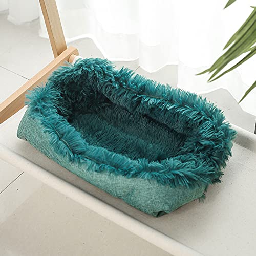 YHSW Cama para Perros Dos en uno más Nido Grueso de Terciopelo Cestas Lavables Mascotas Perrera ortopédica cálida Sofá Cama Suave Gatos Cachorros medianos （50cm * 60cm）