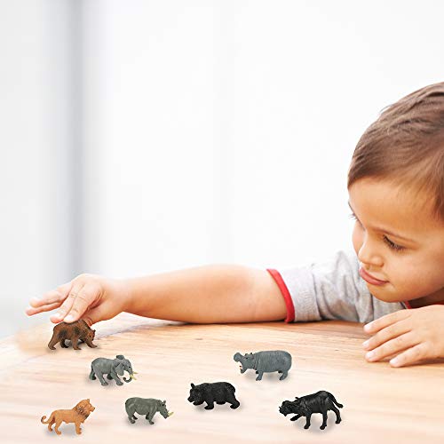 Yideng 12 Piezas Conjunto de Juguetes Animales de Mini Selva ,Favoritos de Fiesta de Animales de Mundo Zoológico Conjunto de Juguetes de Animales de Granja Pequeños de Bosque para los Niños