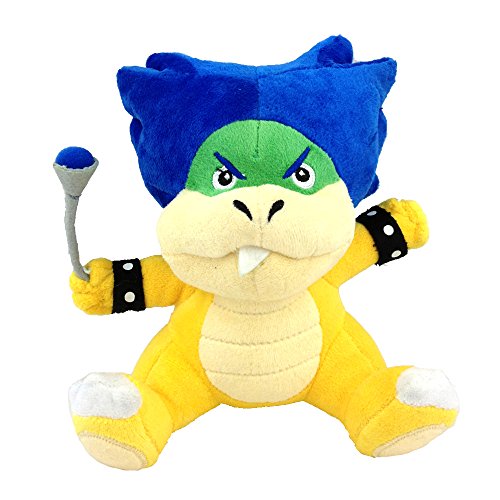 Yijinbo Super Mario Bros Koopalings - Peluche de peluche (8 unidades), diseño de rey Bowser Lemmy Larry Roy Wendy O. Morton Larry Iggy