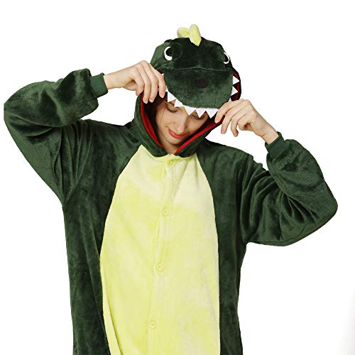 Yimidear Unisex Cálido Pijamas para Adultos Cosplay Animales de Vestuario Ropa de Dormir Halloween y Navidad