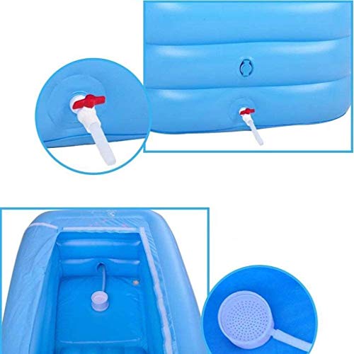 YIQIFEI Bañera Inflable, bañera Plegable portátil para Adultos, bañera Inflable, bañera de pie (Juguetes para la Piscina)