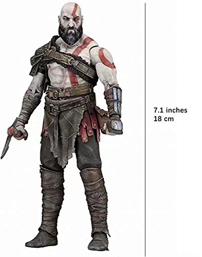 YIRU Figura de juguete de God of War 4: Figura de PVC de Kratos - 7.1 pulgadas