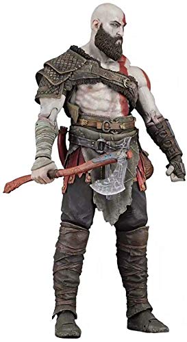 YIRU Figura de juguete de God of War 4: Figura de PVC de Kratos - 7.1 pulgadas