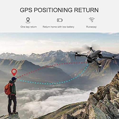 YOBDDD Drone 5G WiFi FPV, Drones con cámara 4K HD, Cámara 0-110 ° ESC, Drones GPS para Adultos, Anti-S de 3 Ejes (artefacto al Aire Libre)