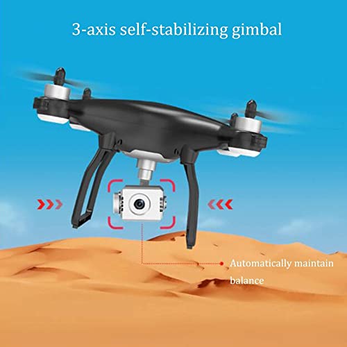 YOBDDD Drone con cámara 4K cardán de 3 Ejes FPV RC Quadcopter, Motor sin escobillas de transmisión WiFi de 2KM 5G GPS R (dron para Exteriores)