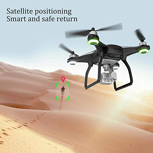 YOBDDD Drone con cámara 4K cardán de 3 Ejes FPV RC Quadcopter, Motor sin escobillas de transmisión WiFi de 2KM 5G GPS R (dron para Exteriores)