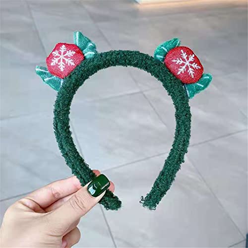 YODZ 6 Diademas Navideñas, Diadema para El Pelo De Disfraz De Reno para Artículos De Fiesta Navideña Y Obsequios De Fiesta, Campanas De Árbol De Navidad, Gorro De Papá Noel, Diademas Navideñas