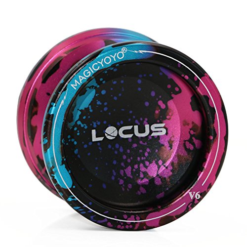 Yoyo Ball V6 LOCUS Tria-colors Splashes Aleación Yoyo Set para niños Beginner diseño aerodinámico