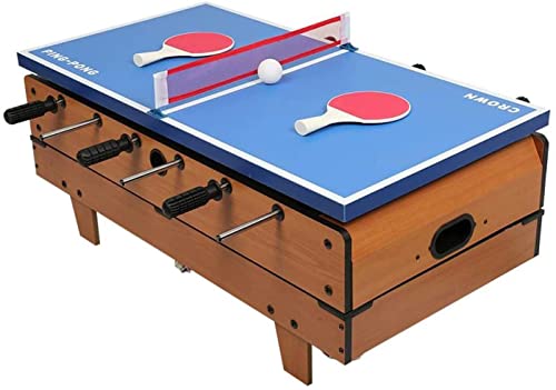 YQTXDS WGLL 4 en 1 Juego de Mesa de Juegos múltiples, futbolín de Mesa, Mesa de Hockey, Billar, Mesa de Billar, Ping Pong (artefacto al Aire Libre)