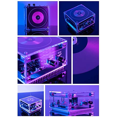 YTBLF Mini Bobina De Tesla De Música, Forma De Disco De Vinilo, Música Bluetooth, Relámpago Artificial, Transmisión Inalámbrica, Juguete para Aprendizaje Electrónico, Juguetes Educativos