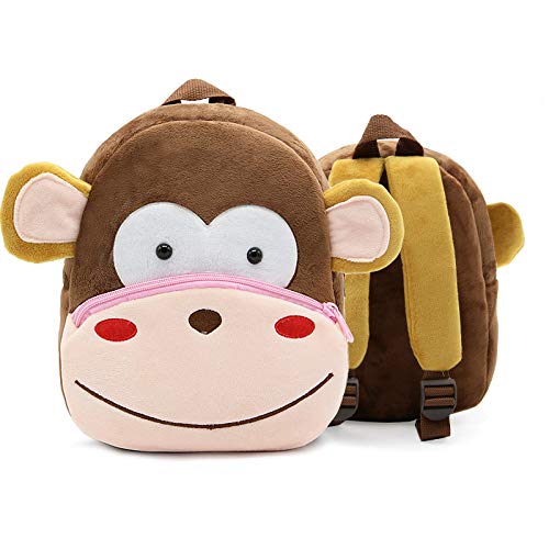 YUIOP Mochila Lindo Bolso De Escuela Para Niños Bolso De Hombro Mochila De Felpa Jardín De Infantes Educación Temprana Bolsa De Jardín