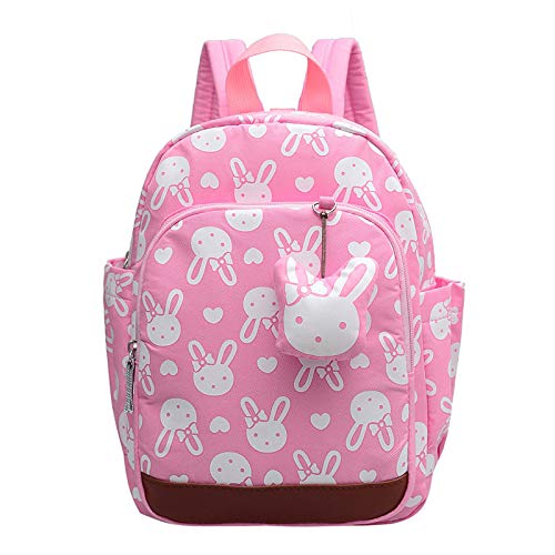 YUIOP Mochila Mochila Escolar Para Niños Mochila Escolar Para Jardín De Infantes Lindo Conejo De Dibujos Animados Estampado Bolso De Algodón Para Bebés Mochila Escolar Para Niños